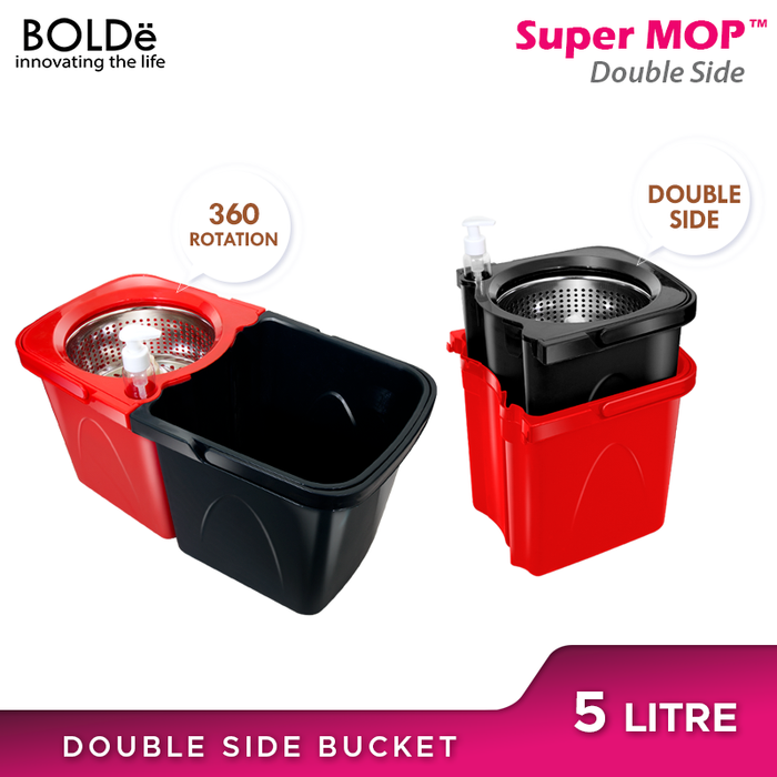 Bolde Super Mop DOUBLE SIDE Red Black